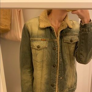 Vintage 7 lined Jean Jacket